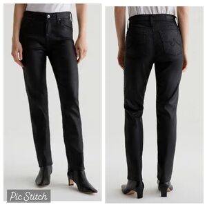 Adriano Goldschmeid Mari button up black waxed jeans/ pants- Size 31R